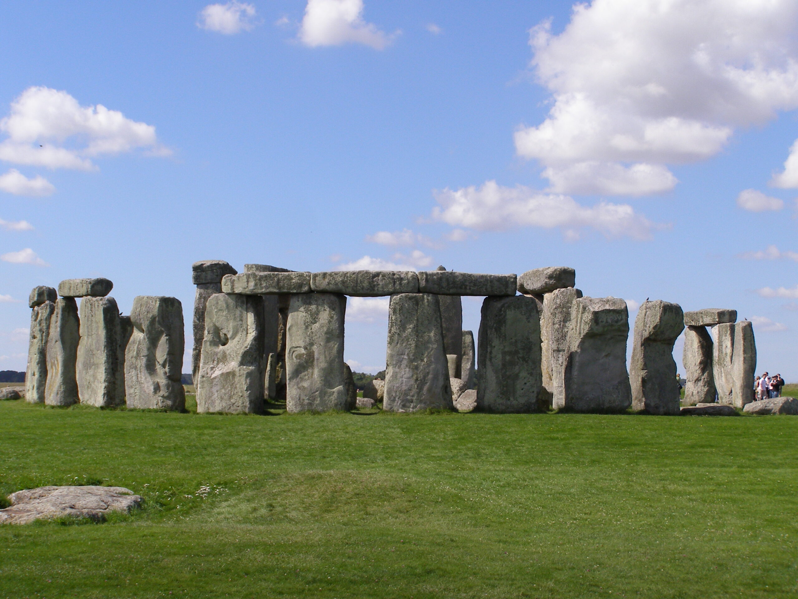 Le cercle de pierres de Stonehenge vu de près