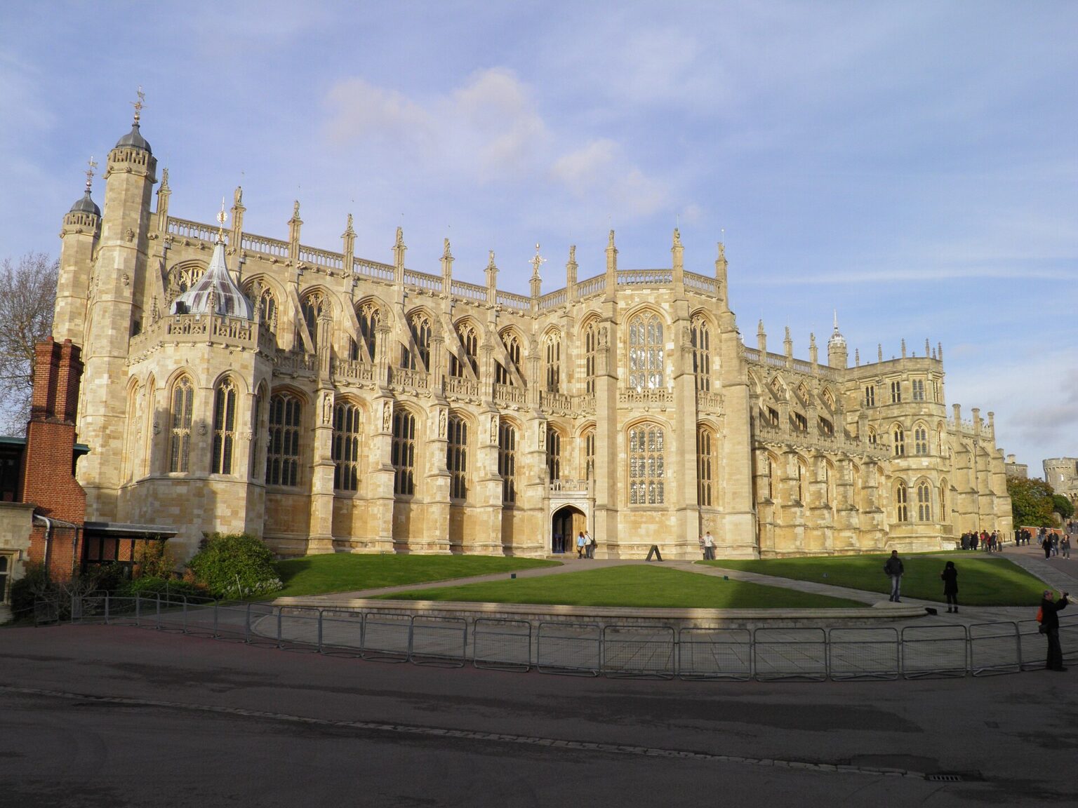 L'extérieur de la chapelle Saint-Georges dans le château de Windsor