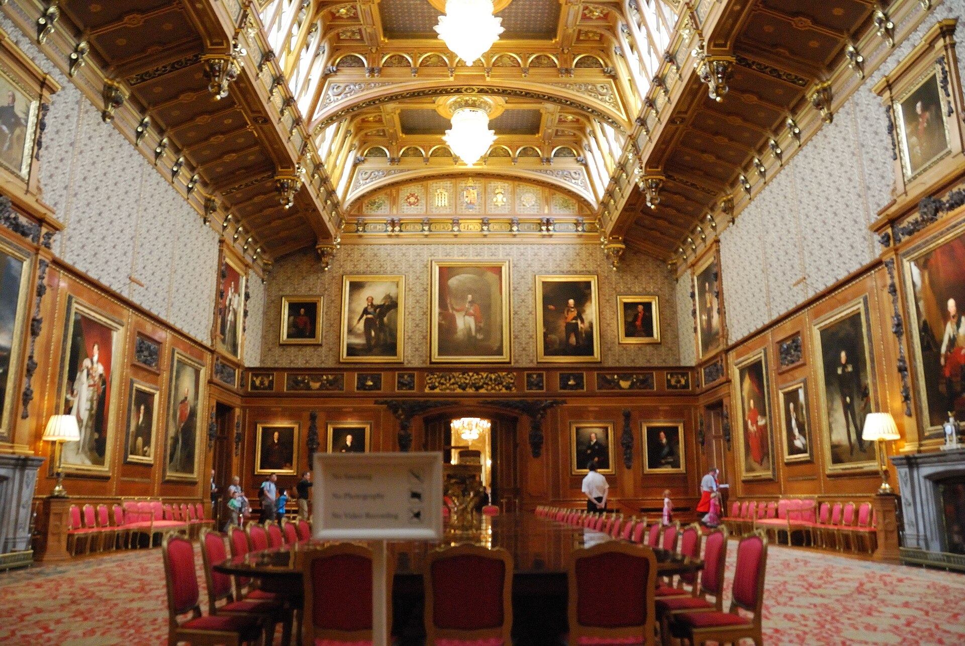 La Waterloo Chamber, salle de réception des appartements d'État